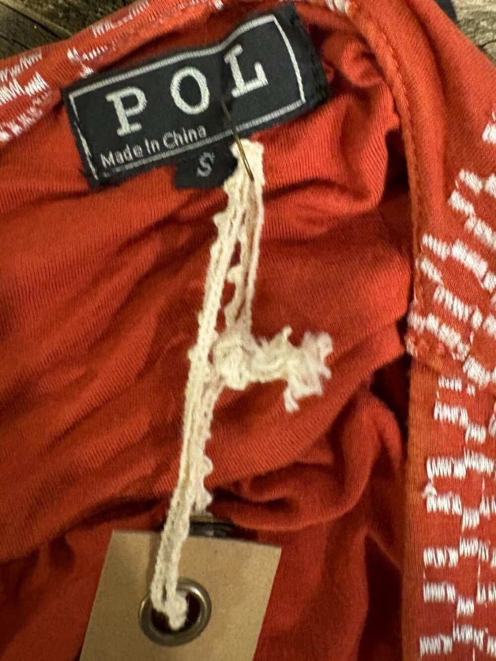 POL NWT Orange Wrap Size Small - Picture 3 of 4